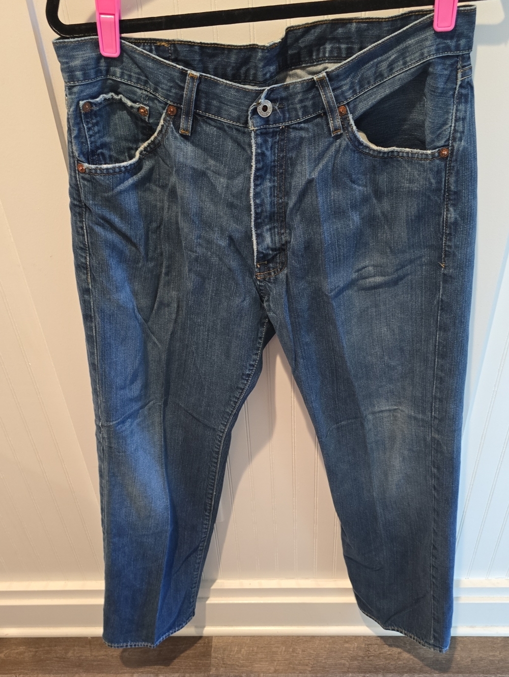 Vintage Ralph Lauren Men's Medium Blue Relaxed Jeans 34x30